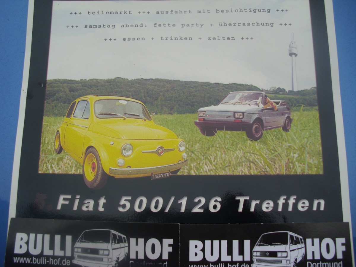 Fiat 500 / 126 treffen vom 17,-19.06.2016 in 32469 Neuenknick